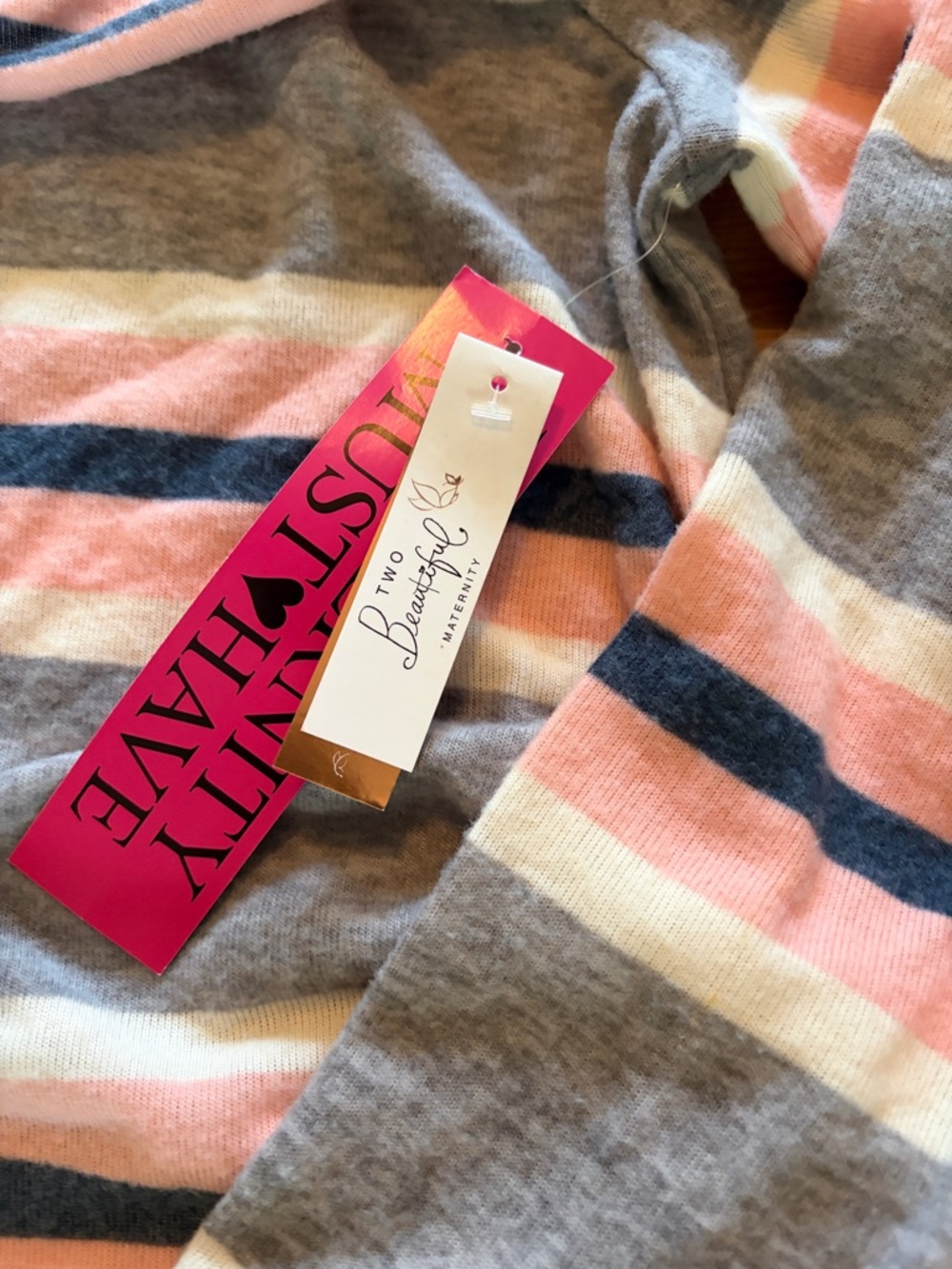 Striped Maternity Sweater - Picture 3 of 4